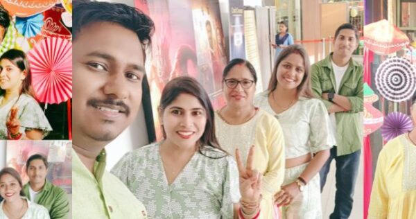 Sneha with family